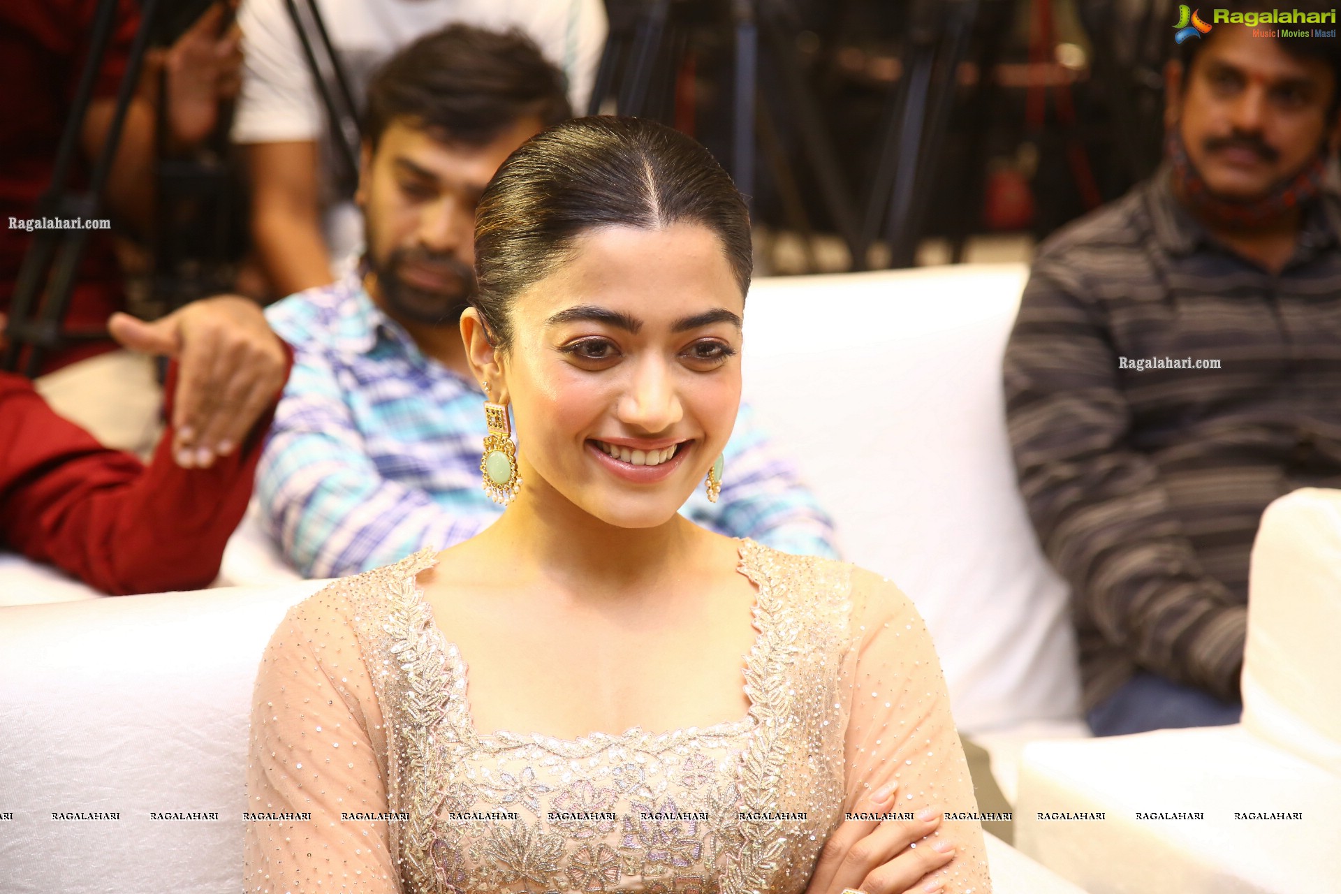 Rashmika Mandanna at Pushpa Movie Press Meet, HD Photo Gallery