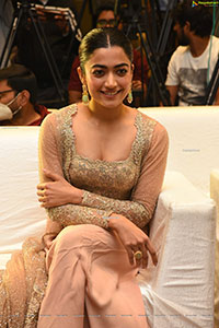 Rashmika Mandanna at Pushpa Movie Press Meet