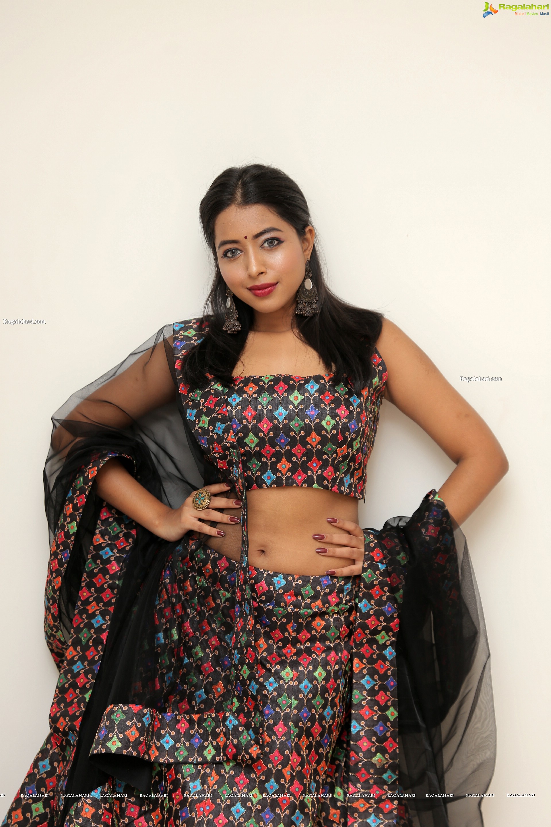 Rittika Chakraborty in Black Designer Lehenga, HD Photo Gallery