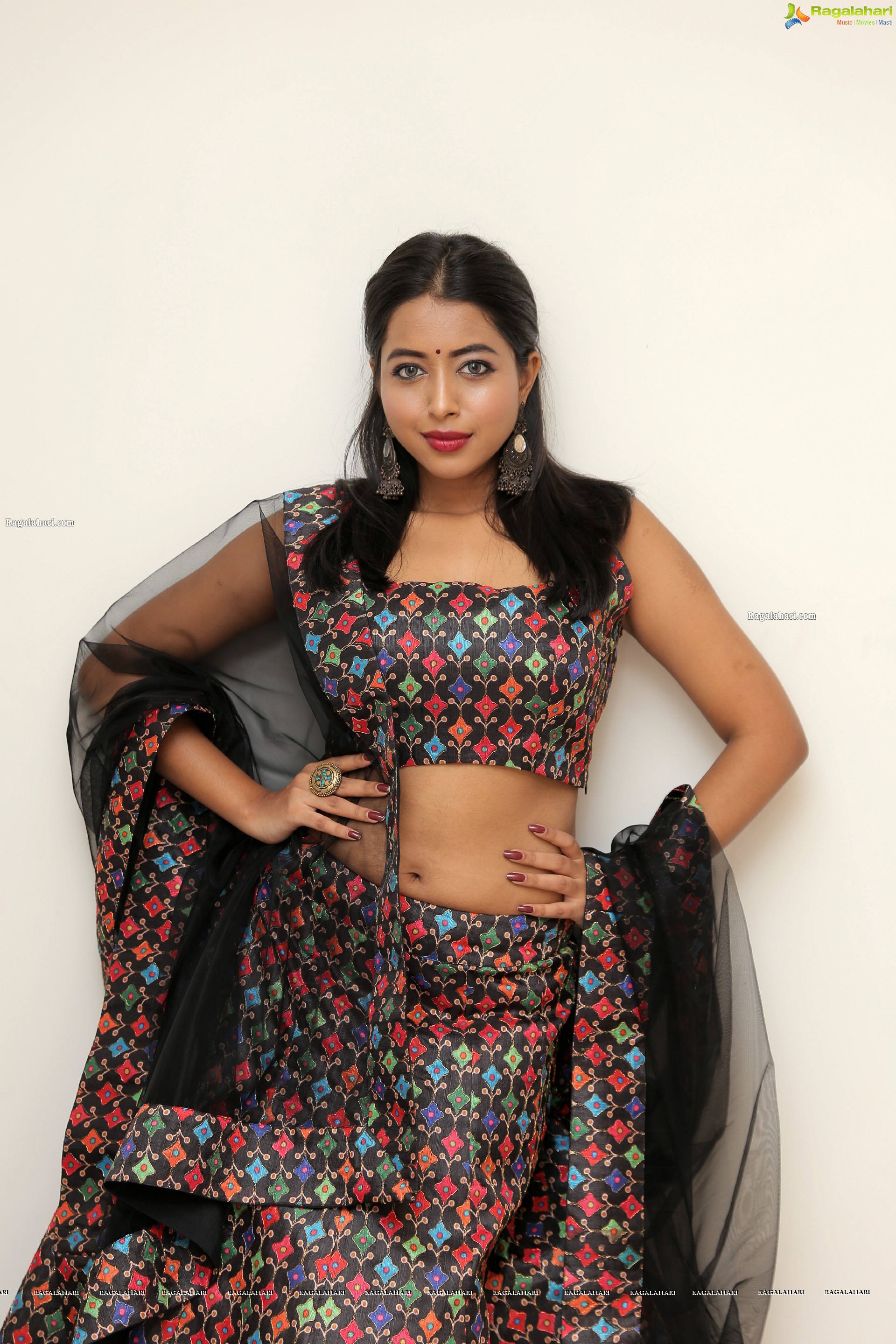 Rittika Chakraborty in Black Designer Lehenga, HD Photo Gallery