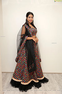 Rittika Chakraborty in Black Designer Lehenga