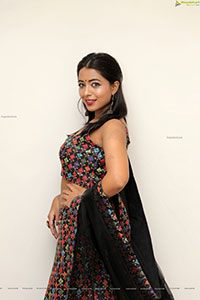 Rittika Chakraborty in Black Designer Lehenga