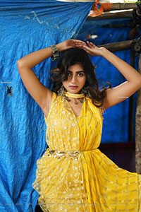 Prantika Das in Yellow Designer Dress