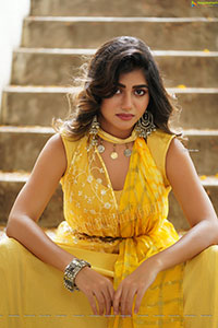 Prantika Das in Yellow Designer Dress