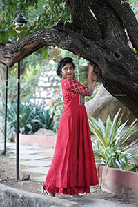 Richa Kalra in Red Dress