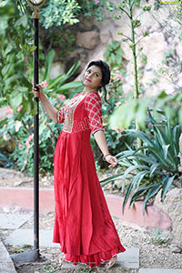 Richa Kalra in Red Dress