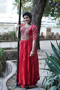 Richa Kalra in Red Dress