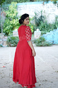 Richa Kalra in Red Dress