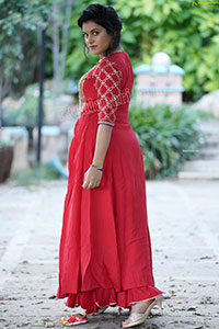 Richa Kalra in Red Dress