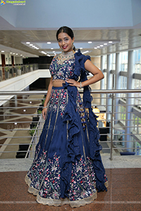 Rittika Chakraborty In Blue Lehenga