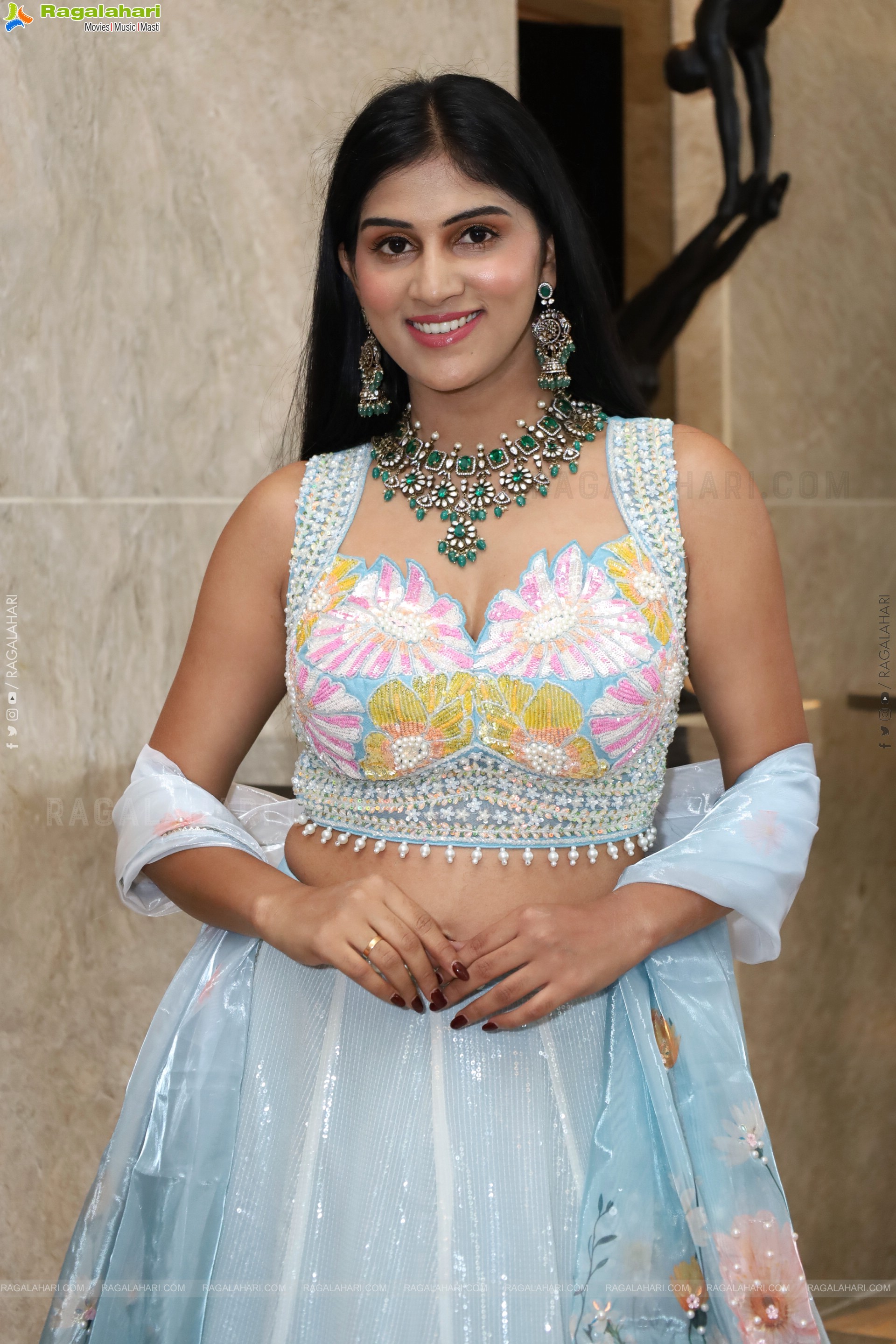 Aparna Reddy in Elegant Silk Lehenga Choli, HD Gallery