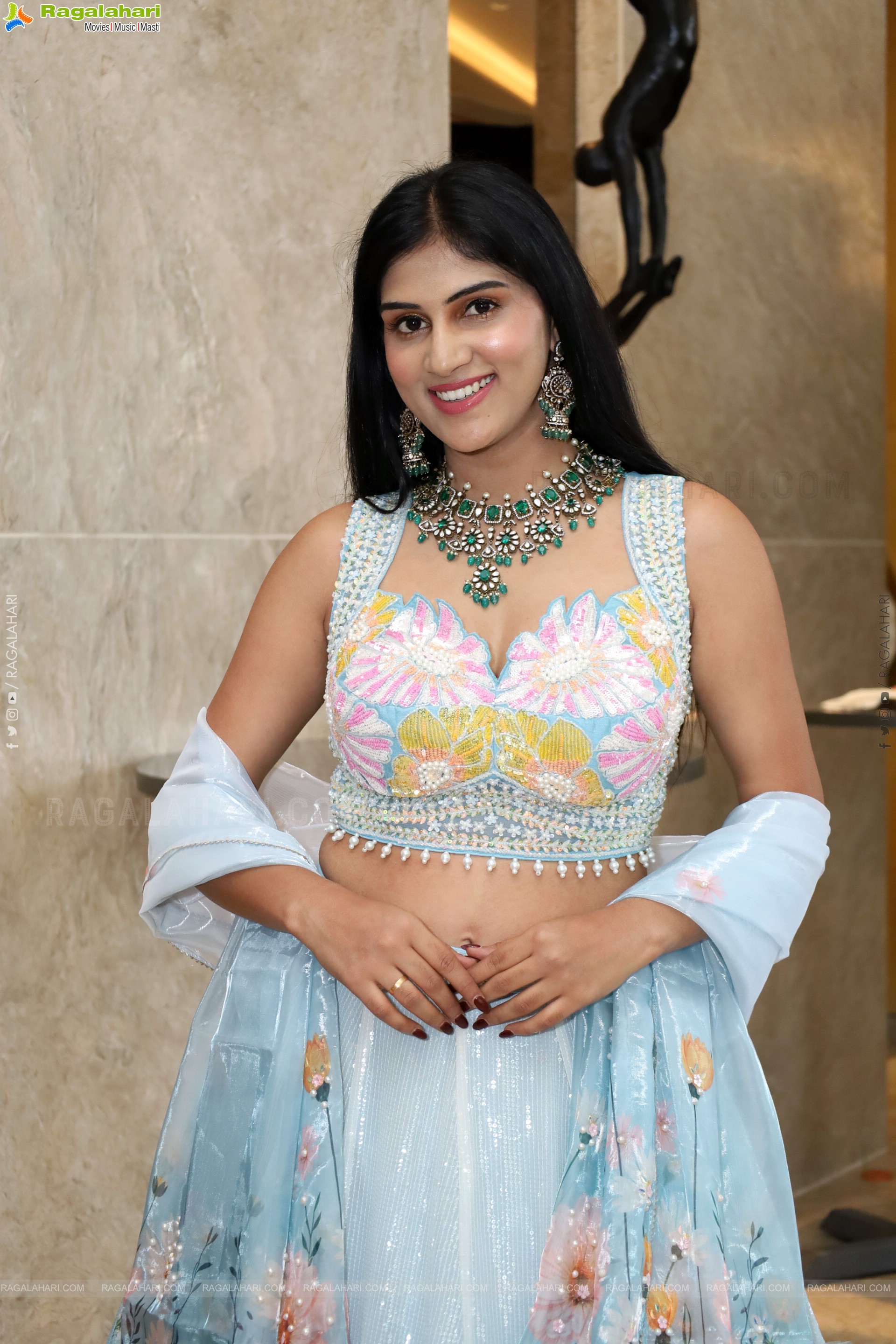 Aparna Reddy in Elegant Silk Lehenga Choli, HD Gallery