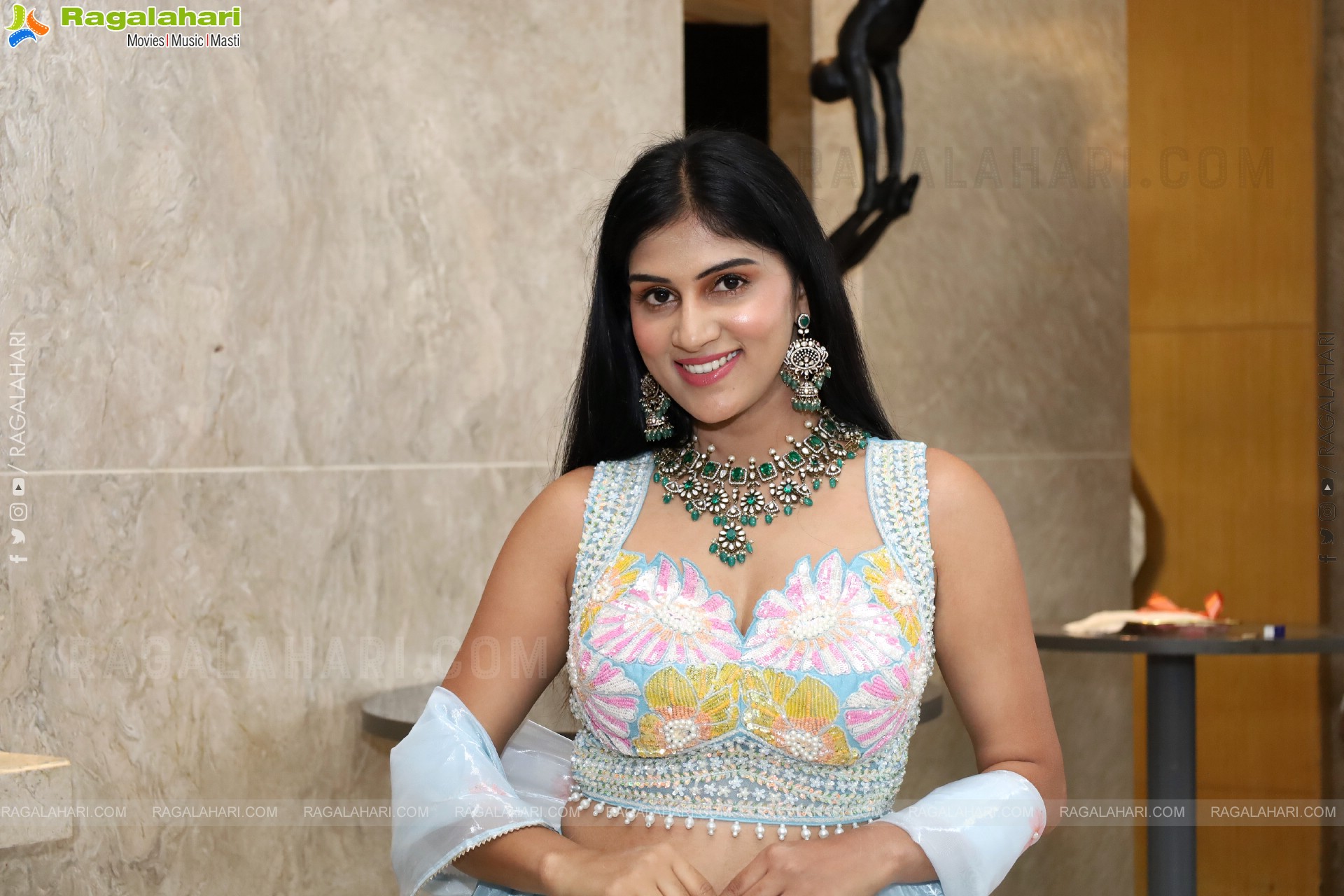 Aparna Reddy in Elegant Silk Lehenga Choli, HD Gallery