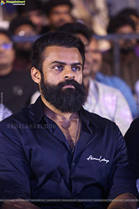 Sai Dharam Tej at Sambarala Yeti Gattu Carnage Launch Event