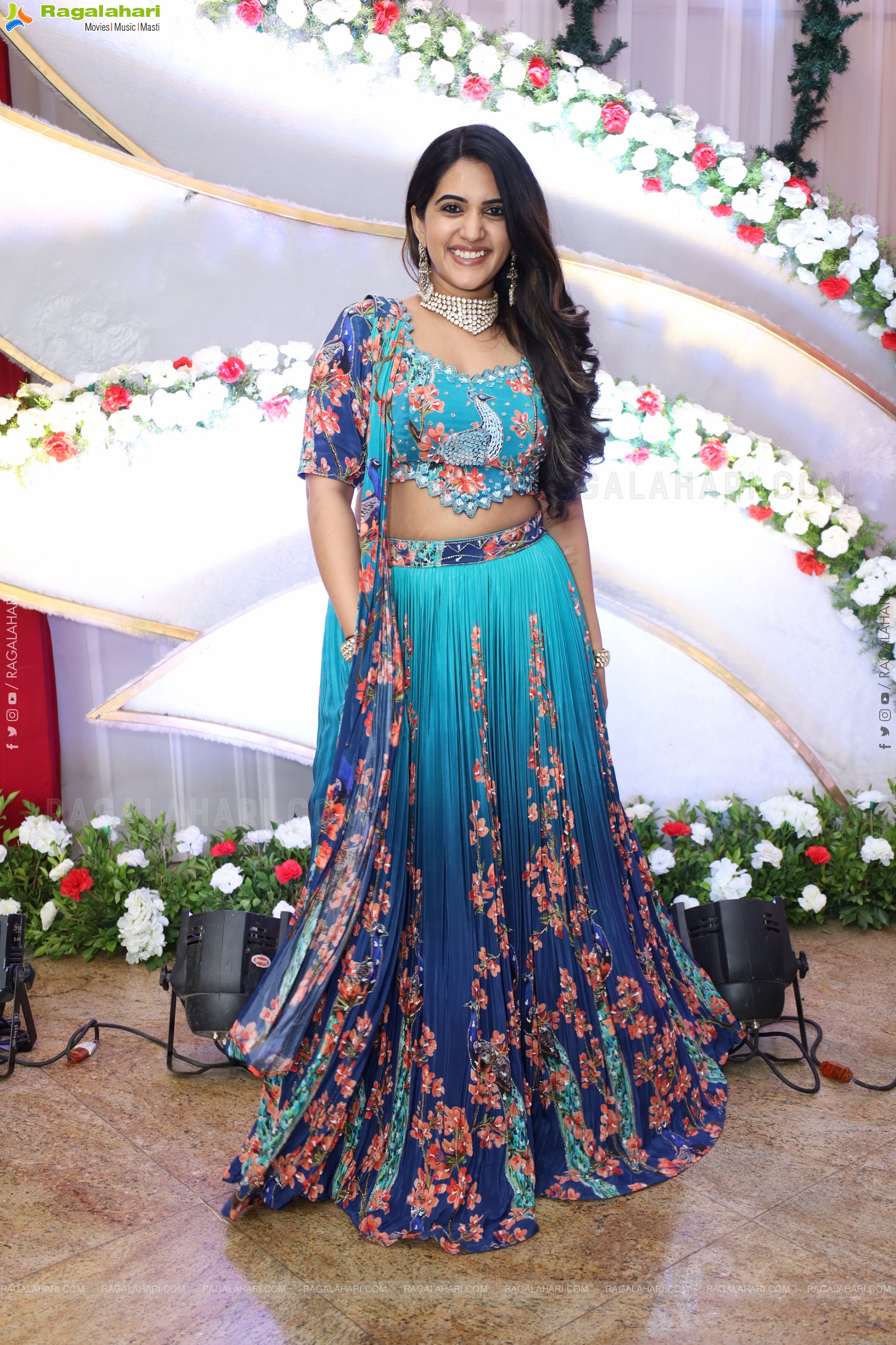 Sravanthi Chokarapu in Elegant Silk Lehenga Choli, HD Gallery