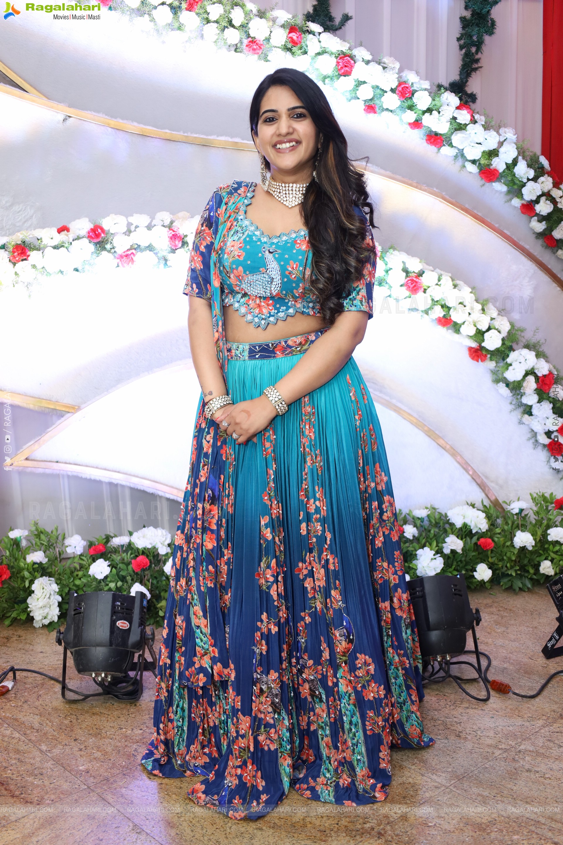 Sravanthi Chokarapu in Elegant Silk Lehenga Choli, HD Gallery