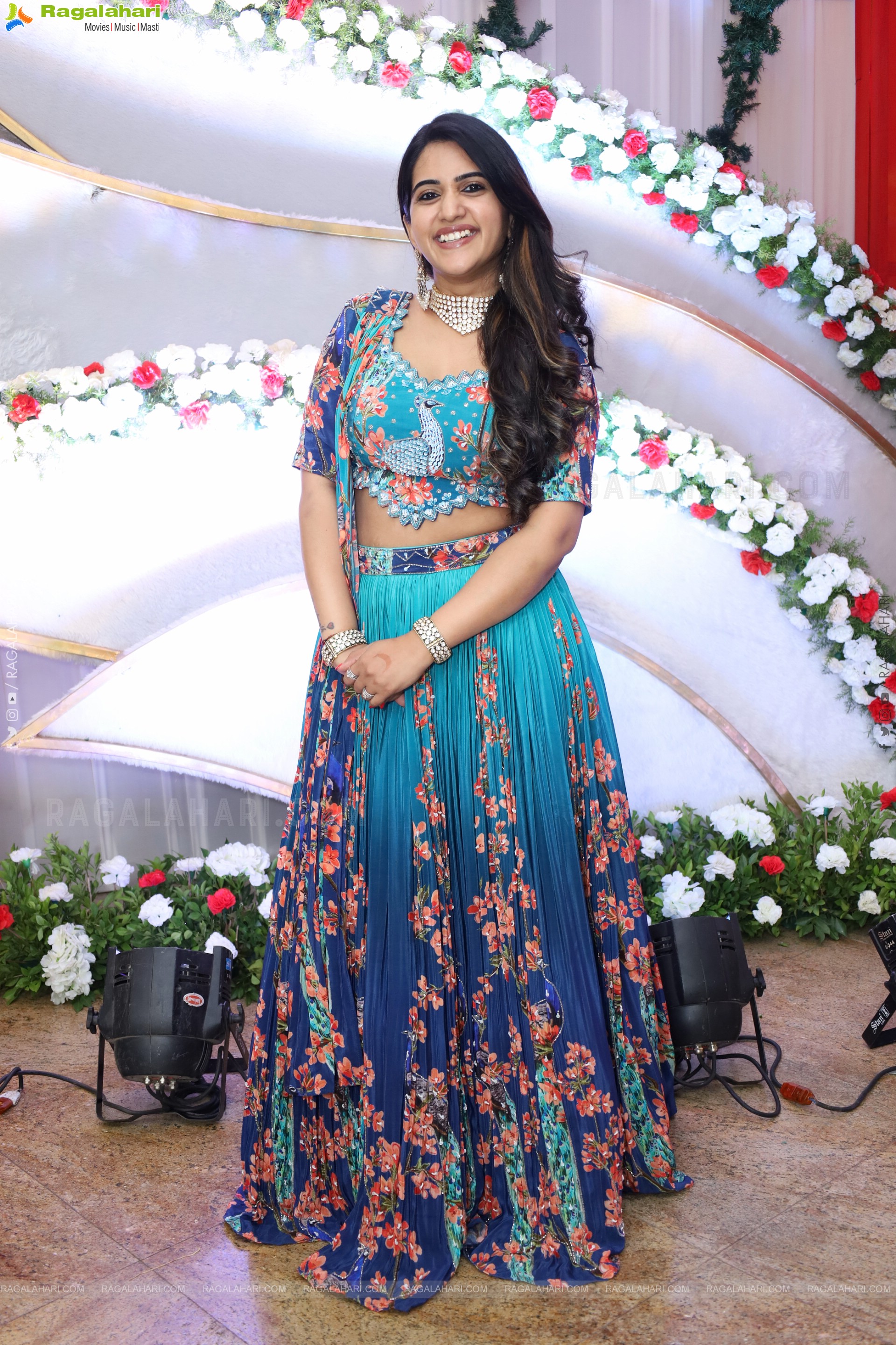 Sravanthi Chokarapu in Elegant Silk Lehenga Choli, HD Gallery