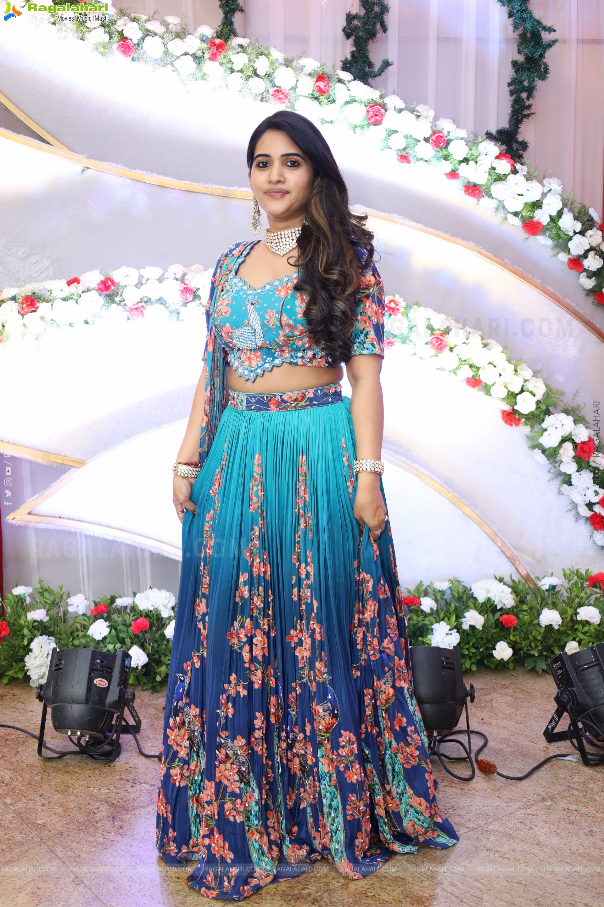 Sravanthi Chokarapu in Elegant Silk Lehenga Choli, HD Gallery