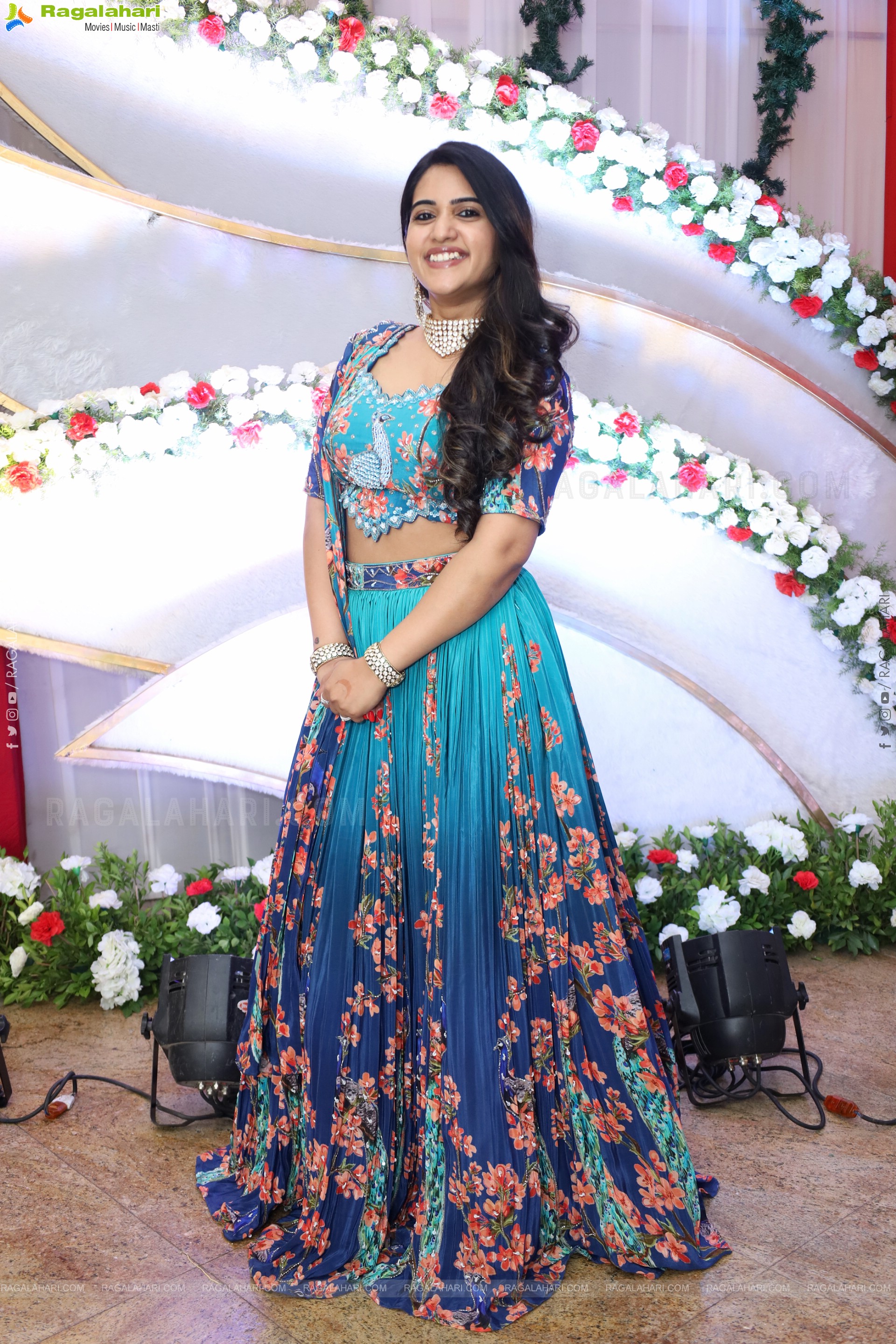 Sravanthi Chokarapu in Elegant Silk Lehenga Choli, HD Gallery