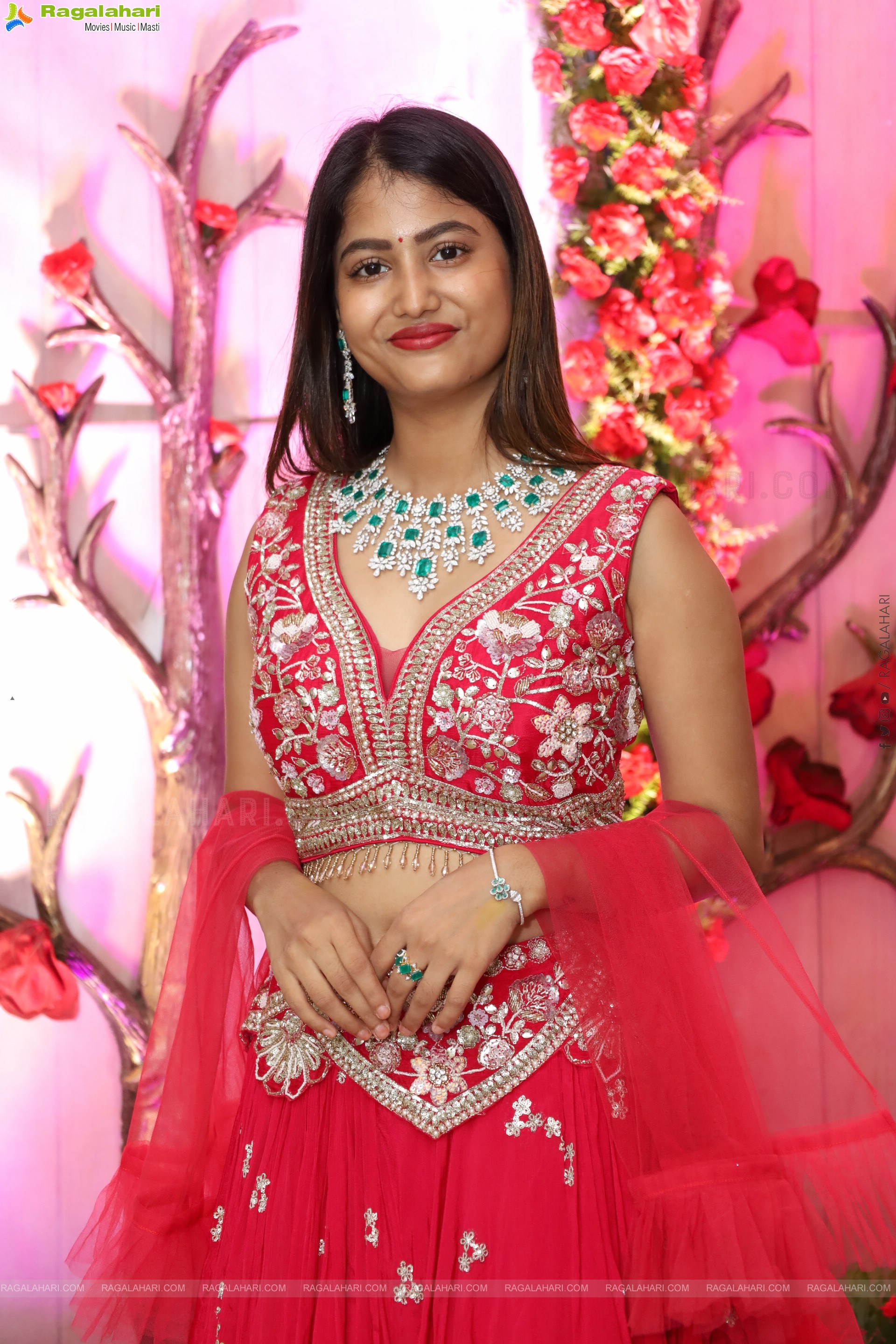 Srivani Naidu stills in Designer Lehenga Choli, HD Gallery