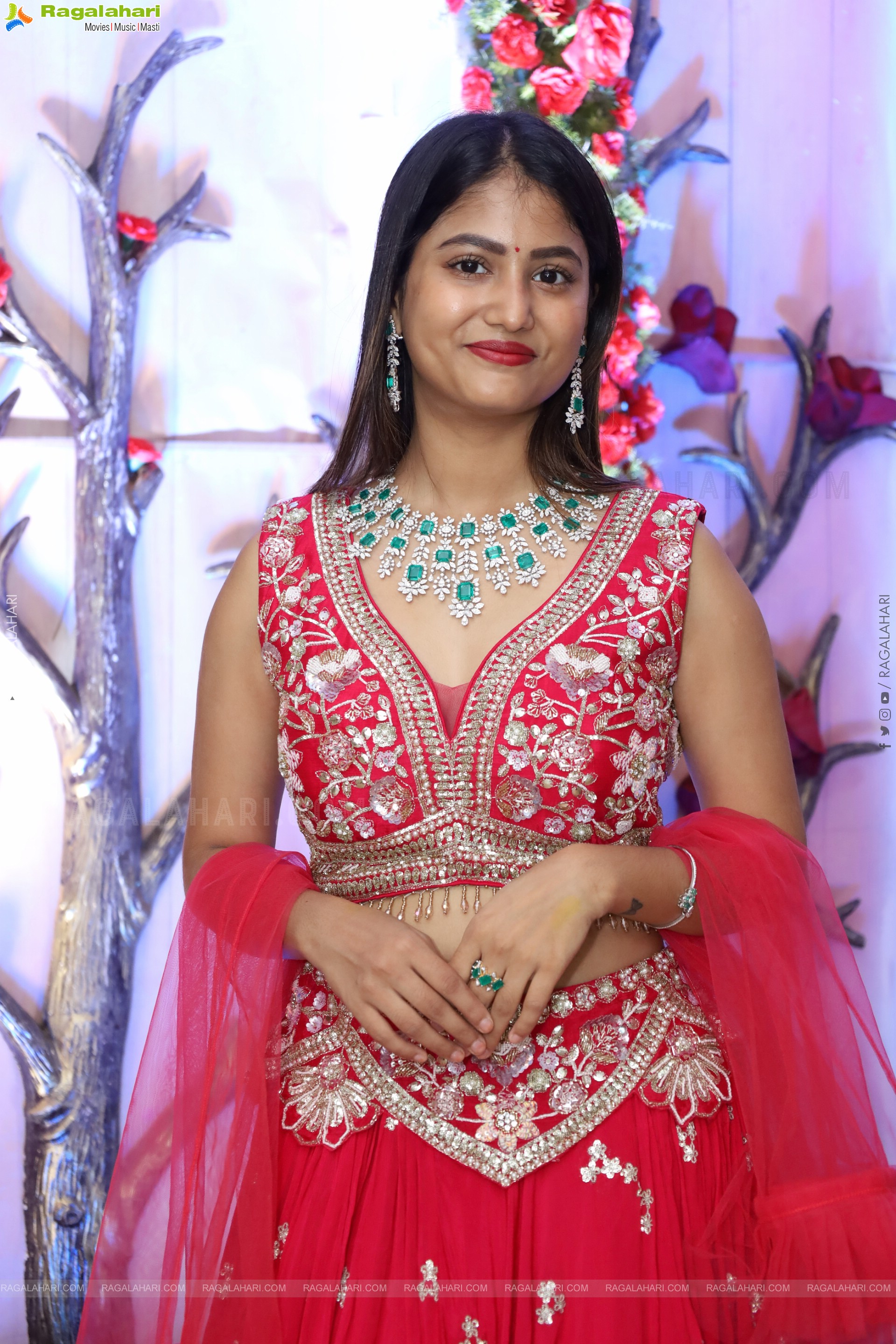 Srivani Naidu stills in Designer Lehenga Choli, HD Gallery