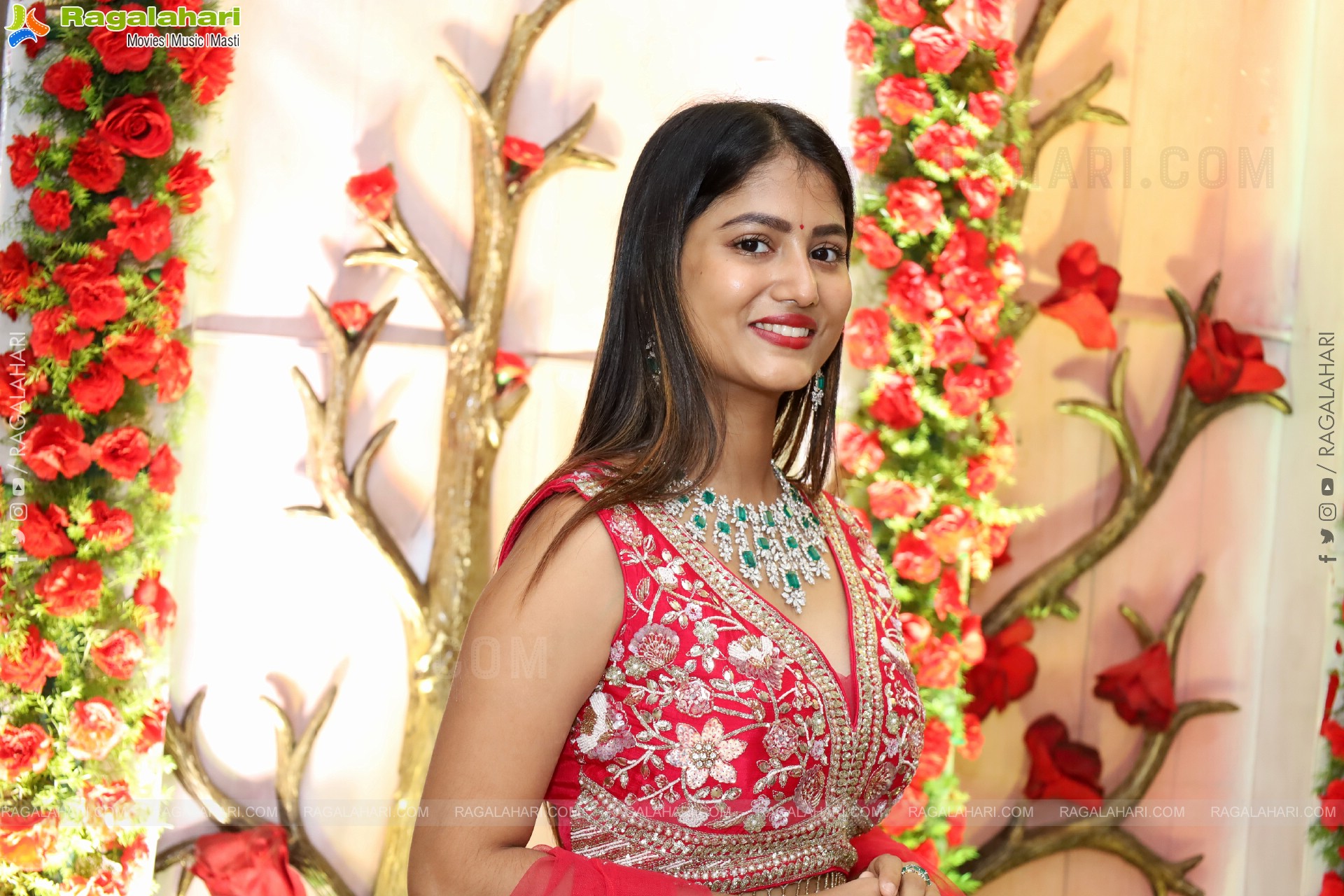 Srivani Naidu stills in Designer Lehenga Choli, HD Gallery