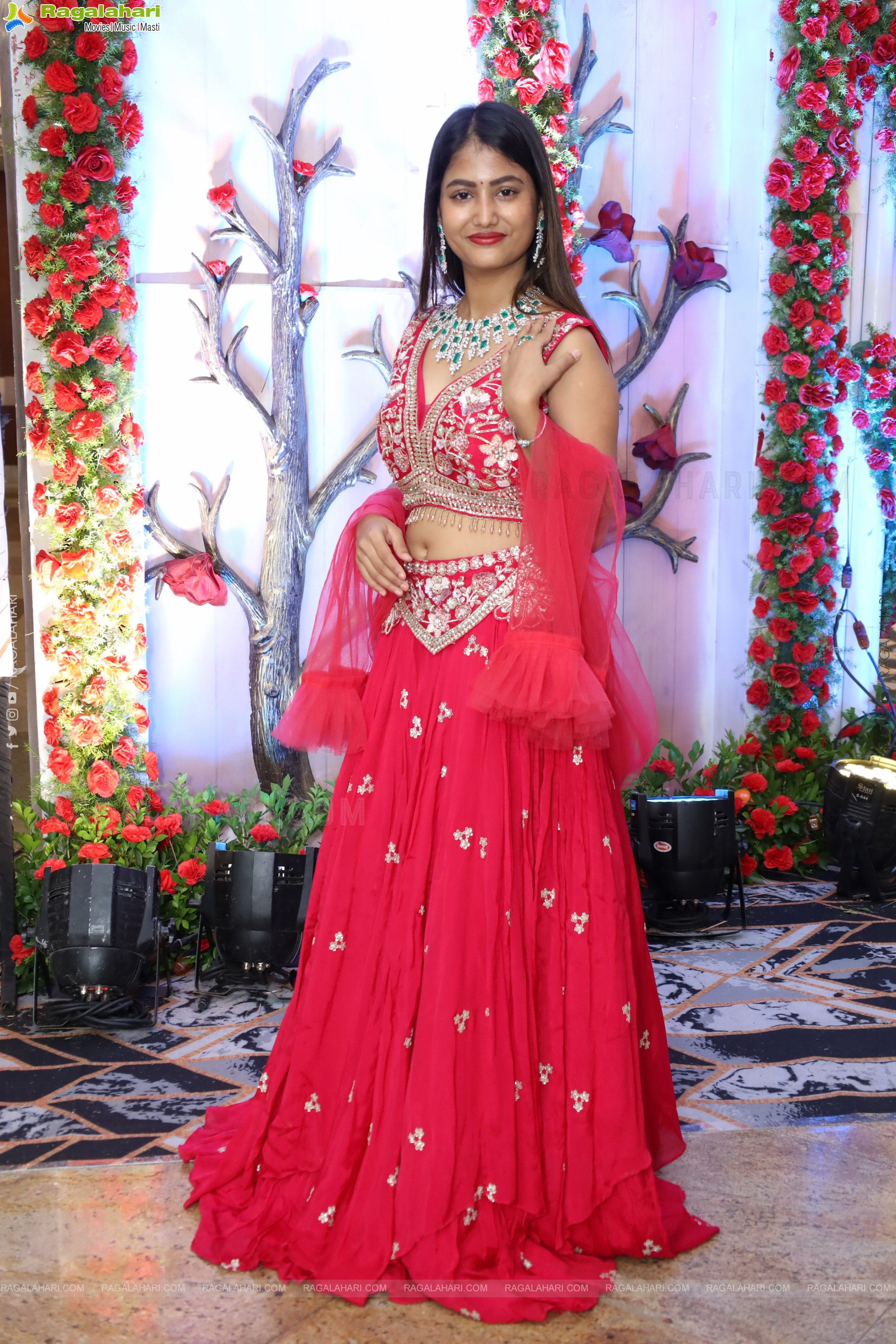 Srivani Naidu stills in Designer Lehenga Choli, HD Gallery