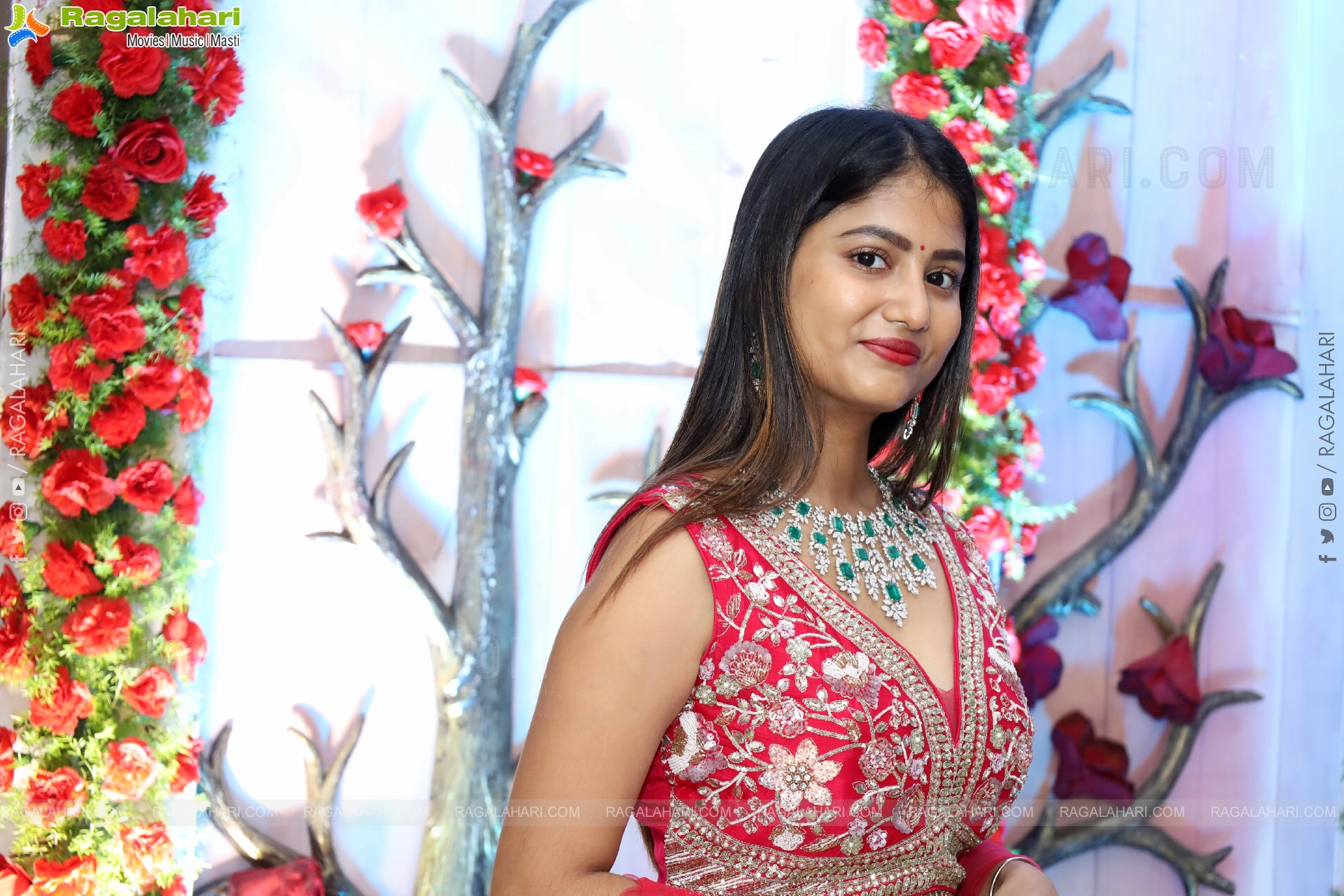 Srivani Naidu stills in Designer Lehenga Choli, HD Gallery