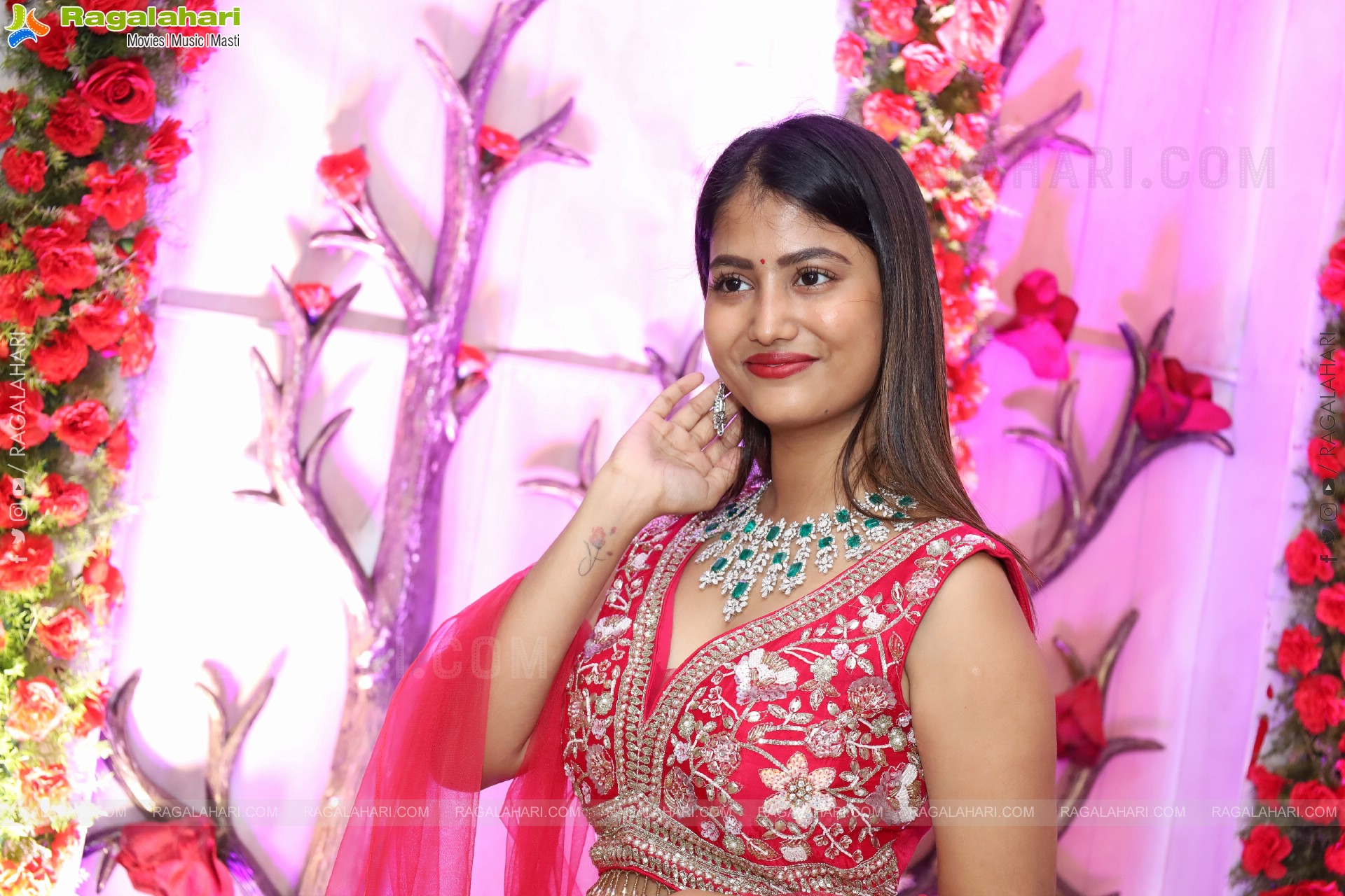 Srivani Naidu stills in Designer Lehenga Choli, HD Gallery