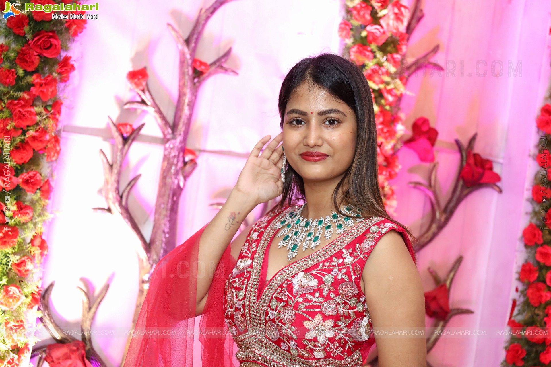 Srivani Naidu stills in Designer Lehenga Choli, HD Gallery