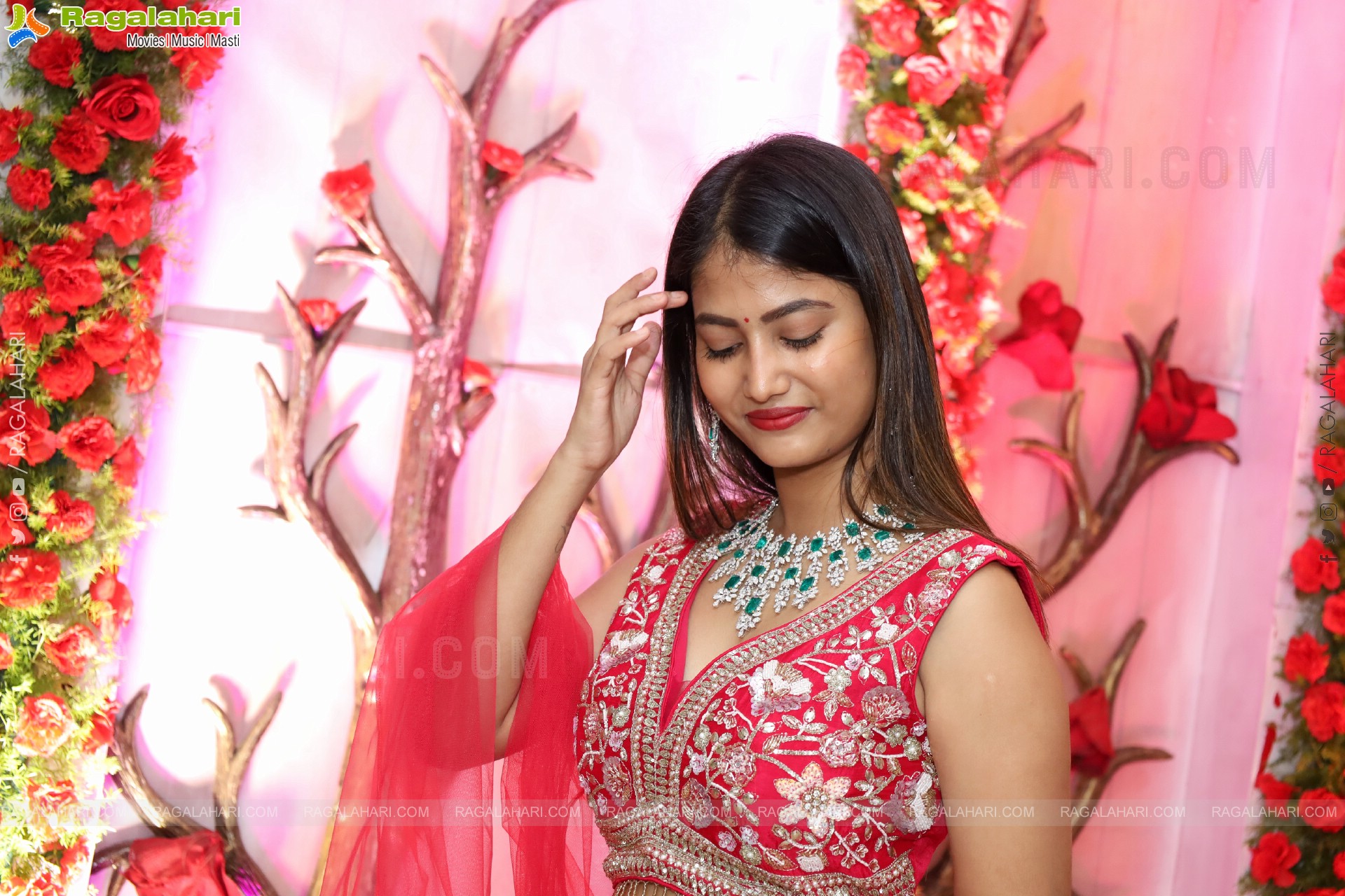 Srivani Naidu stills in Designer Lehenga Choli, HD Gallery