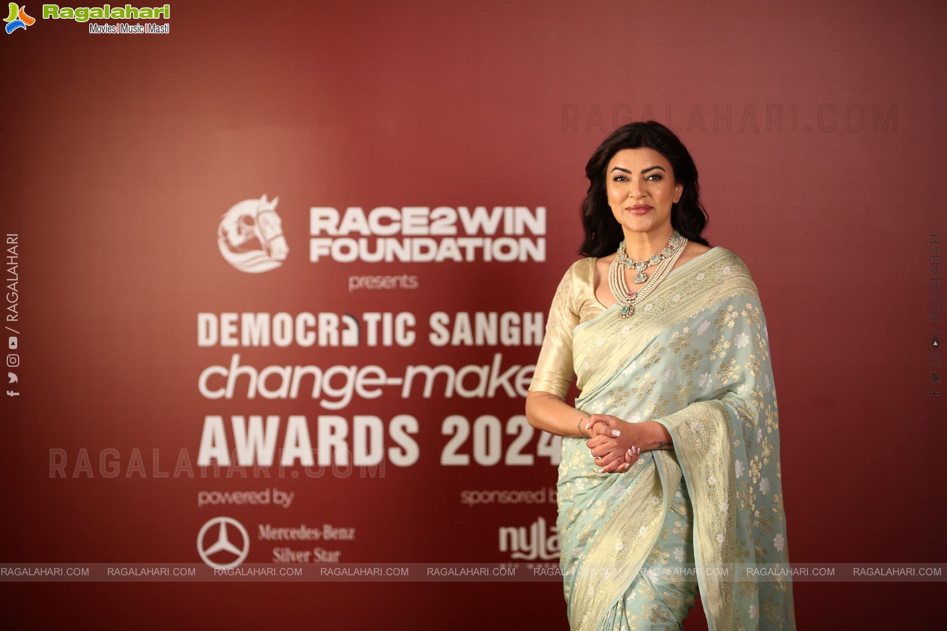 Sushmita Sen at Democratic Sangha Change-Maker Awards 2024, HD Gallery