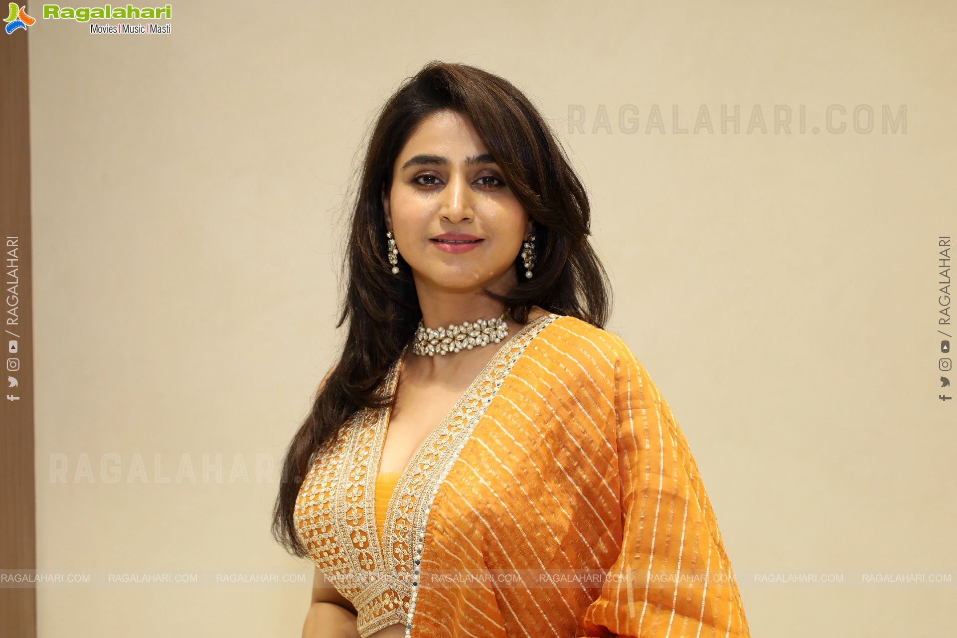 Varshini at Narsingh Cloth Emporium New Showroom Launch, HD Gallery