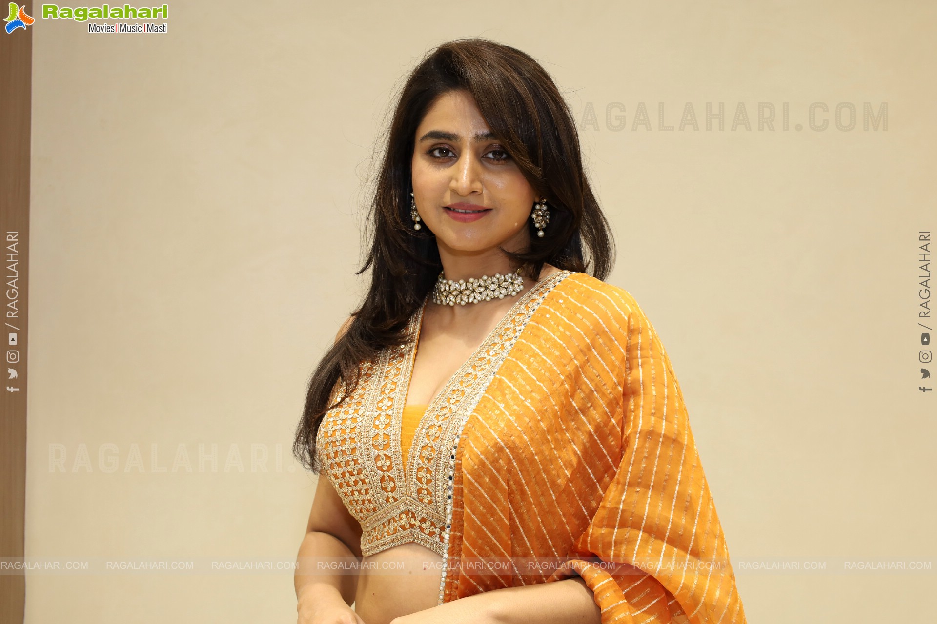 Varshini at Narsingh Cloth Emporium New Showroom Launch, HD Gallery