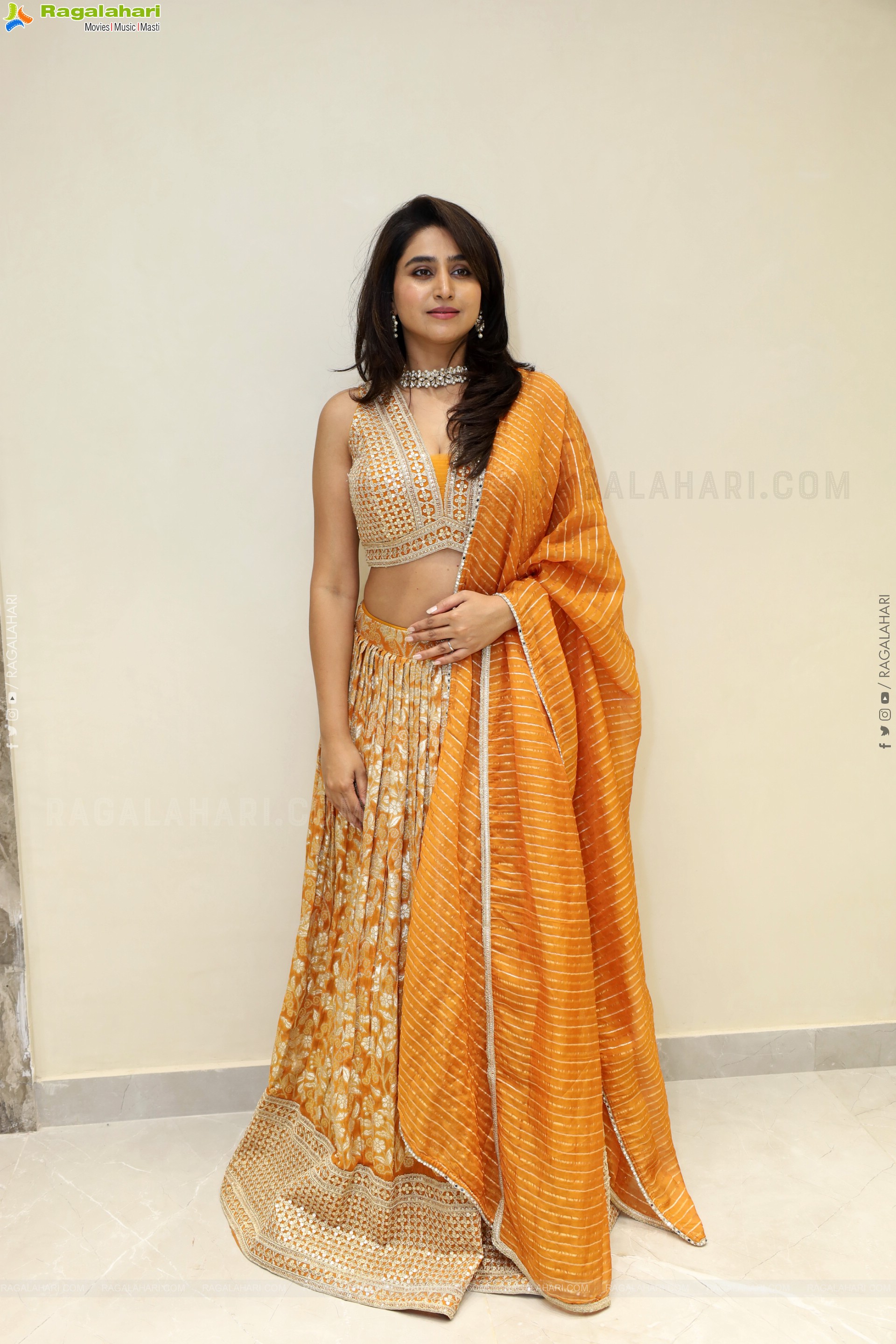 Varshini at Narsingh Cloth Emporium New Showroom Launch, HD Gallery