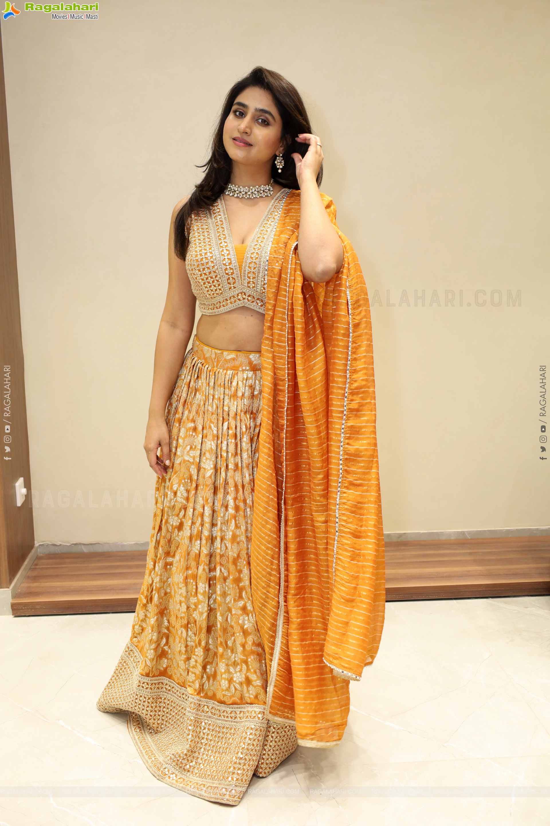 Varshini at Narsingh Cloth Emporium New Showroom Launch, HD Gallery