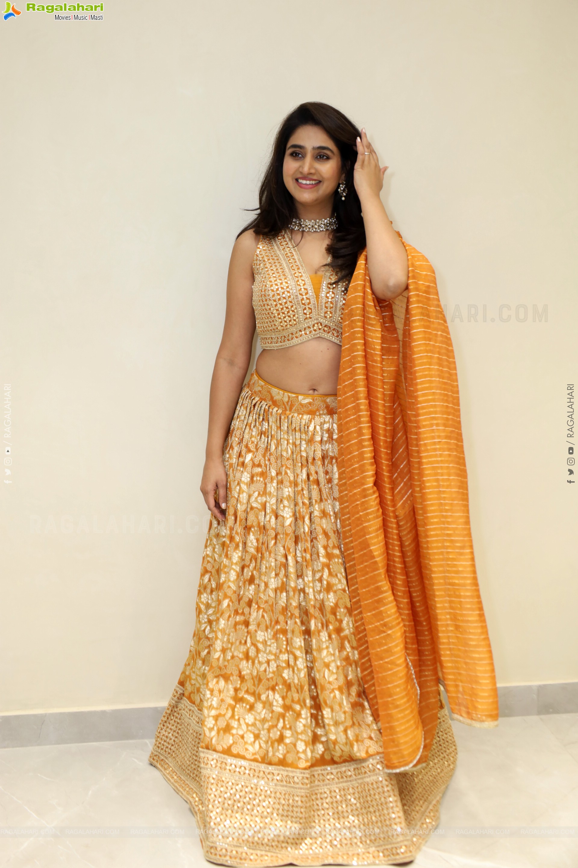 Varshini at Narsingh Cloth Emporium New Showroom Launch, HD Gallery