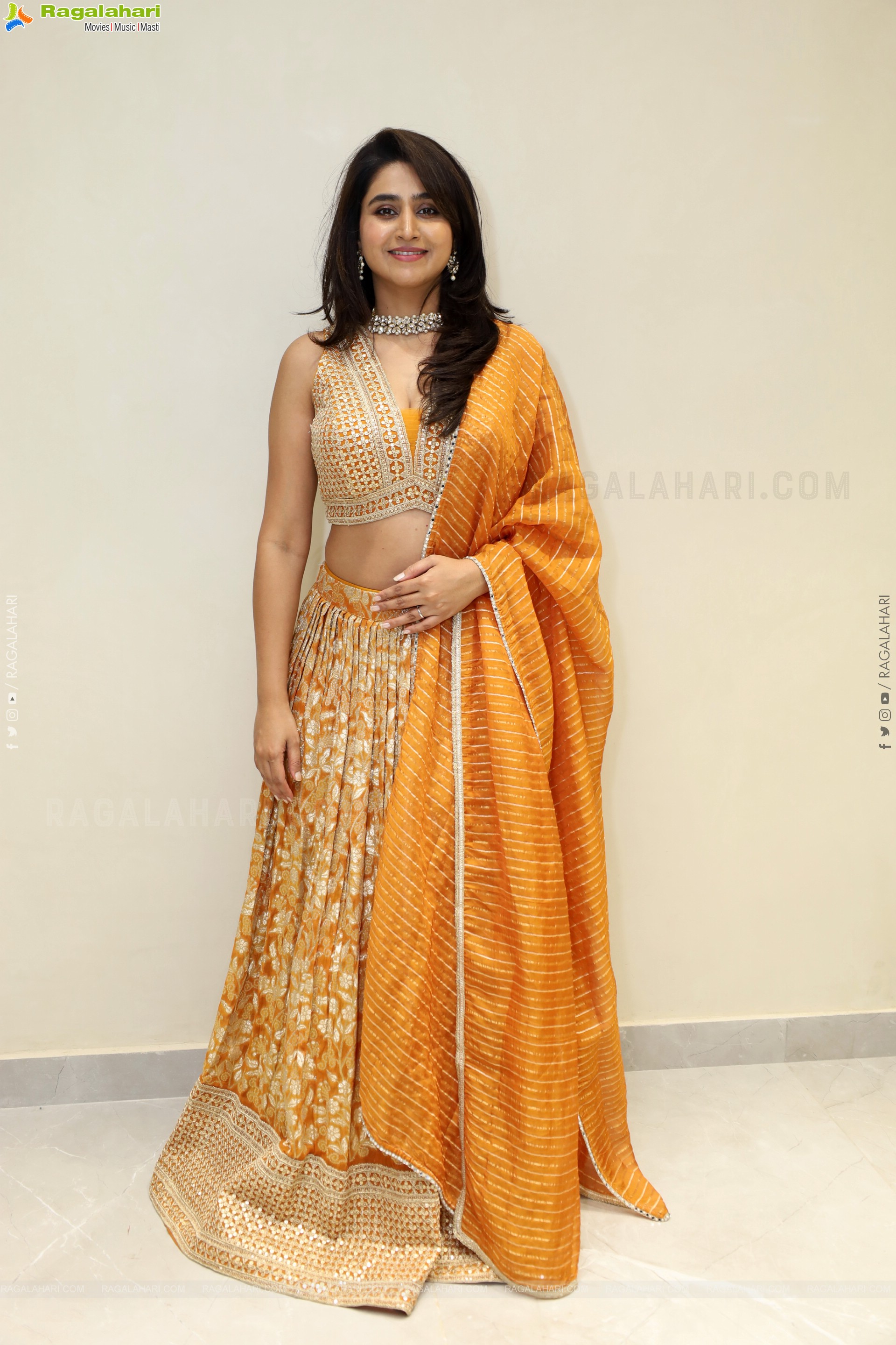 Varshini at Narsingh Cloth Emporium New Showroom Launch, HD Gallery