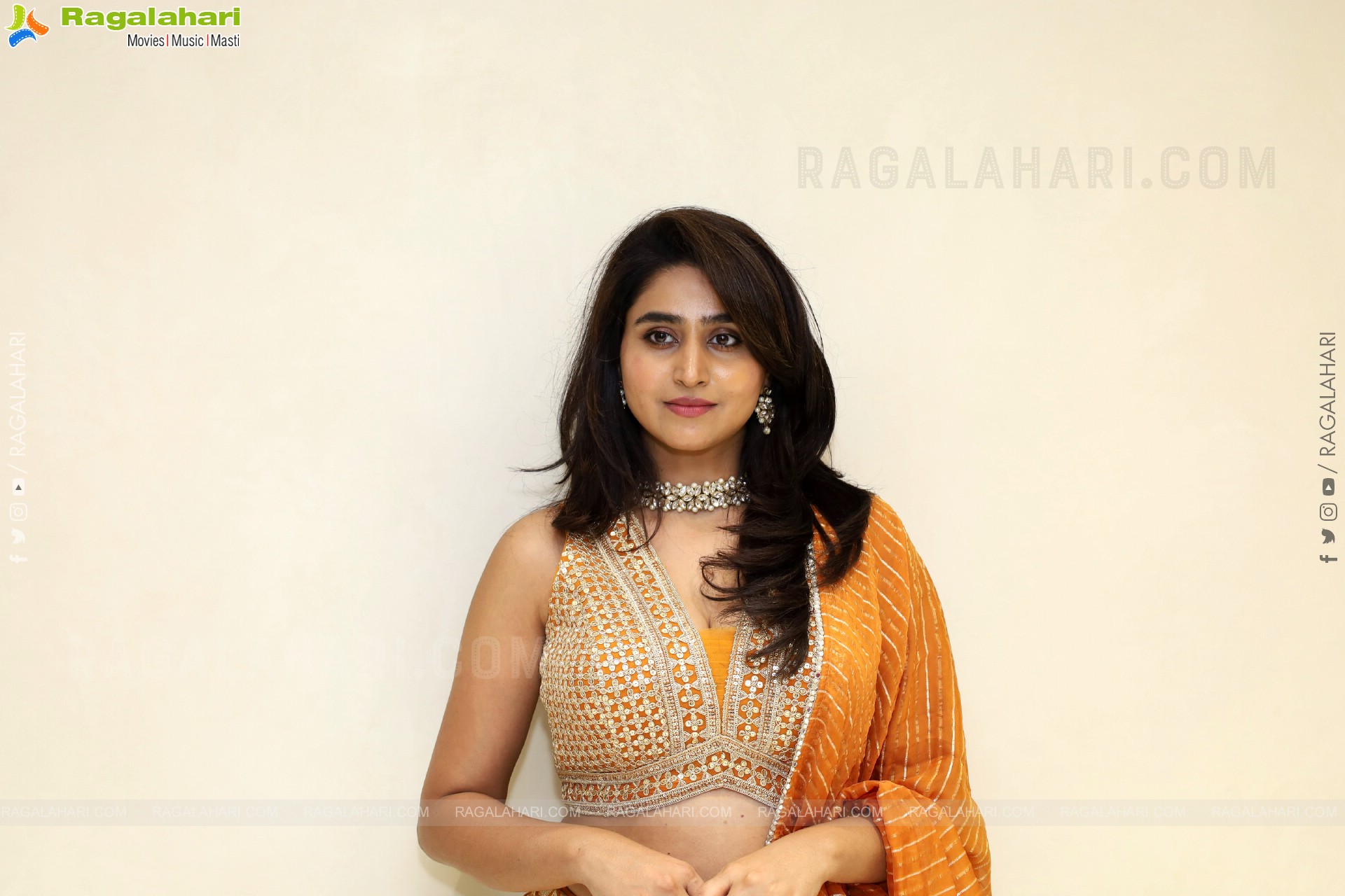 Varshini at Narsingh Cloth Emporium New Showroom Launch, HD Gallery