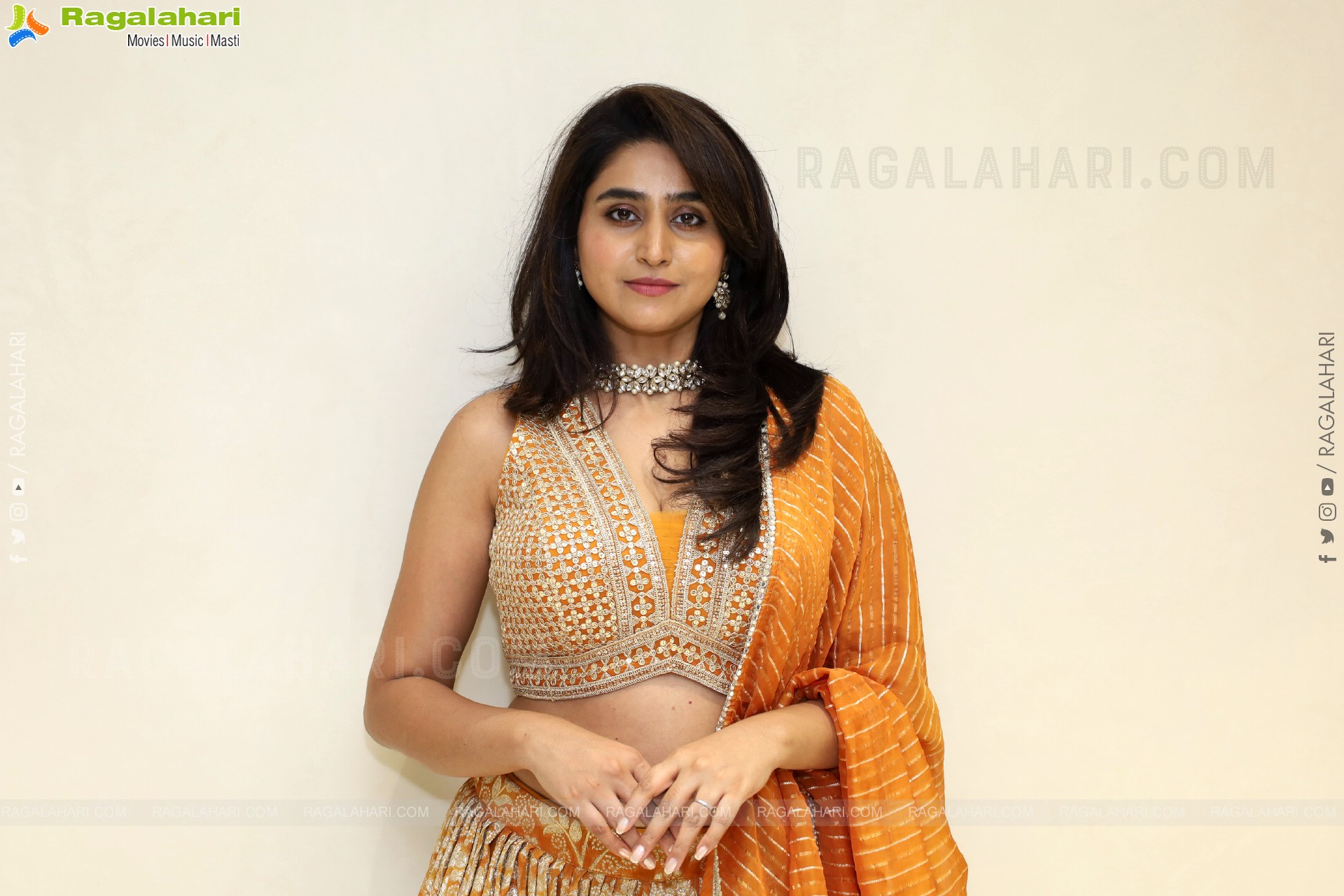 Varshini at Narsingh Cloth Emporium New Showroom Launch, HD Gallery