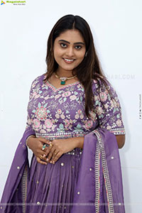 Bindhu Krishna stills in Purple Colour Lehenga Choli