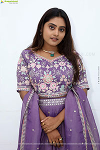 Bindhu Krishna stills in Purple Colour Lehenga Choli