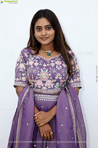 Bindhu Krishna stills in Purple Colour Lehenga Choli