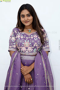 Bindhu Krishna stills in Purple Colour Lehenga Choli