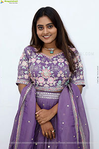 Bindhu Krishna stills in Purple Colour Lehenga Choli