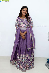 Bindhu Krishna stills in Purple Colour Lehenga Choli