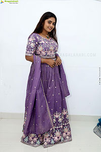 Bindhu Krishna stills in Purple Colour Lehenga Choli
