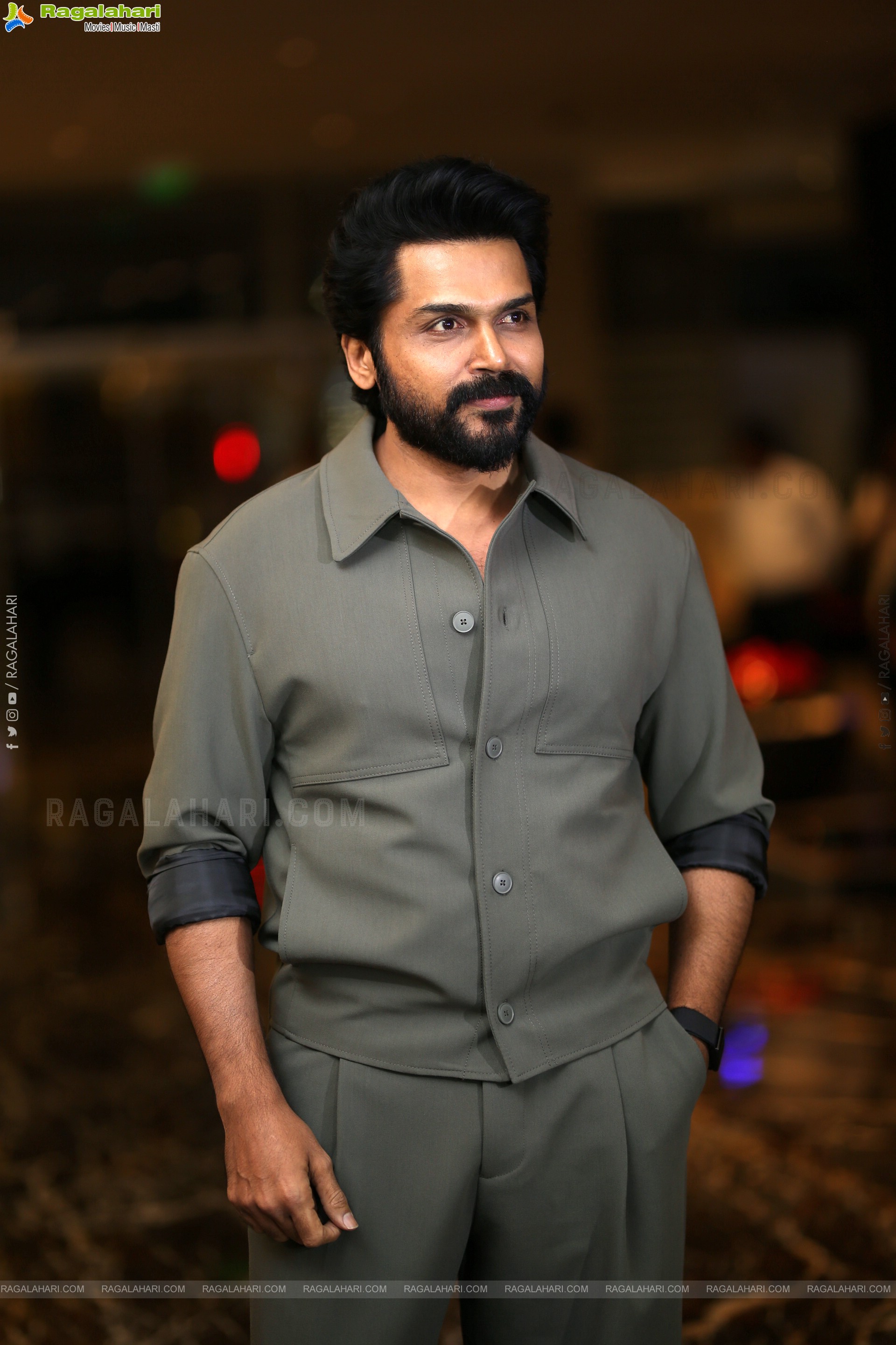 Karthi at Annagaru Vostaru Movie Pre Release Event, HD Gallery