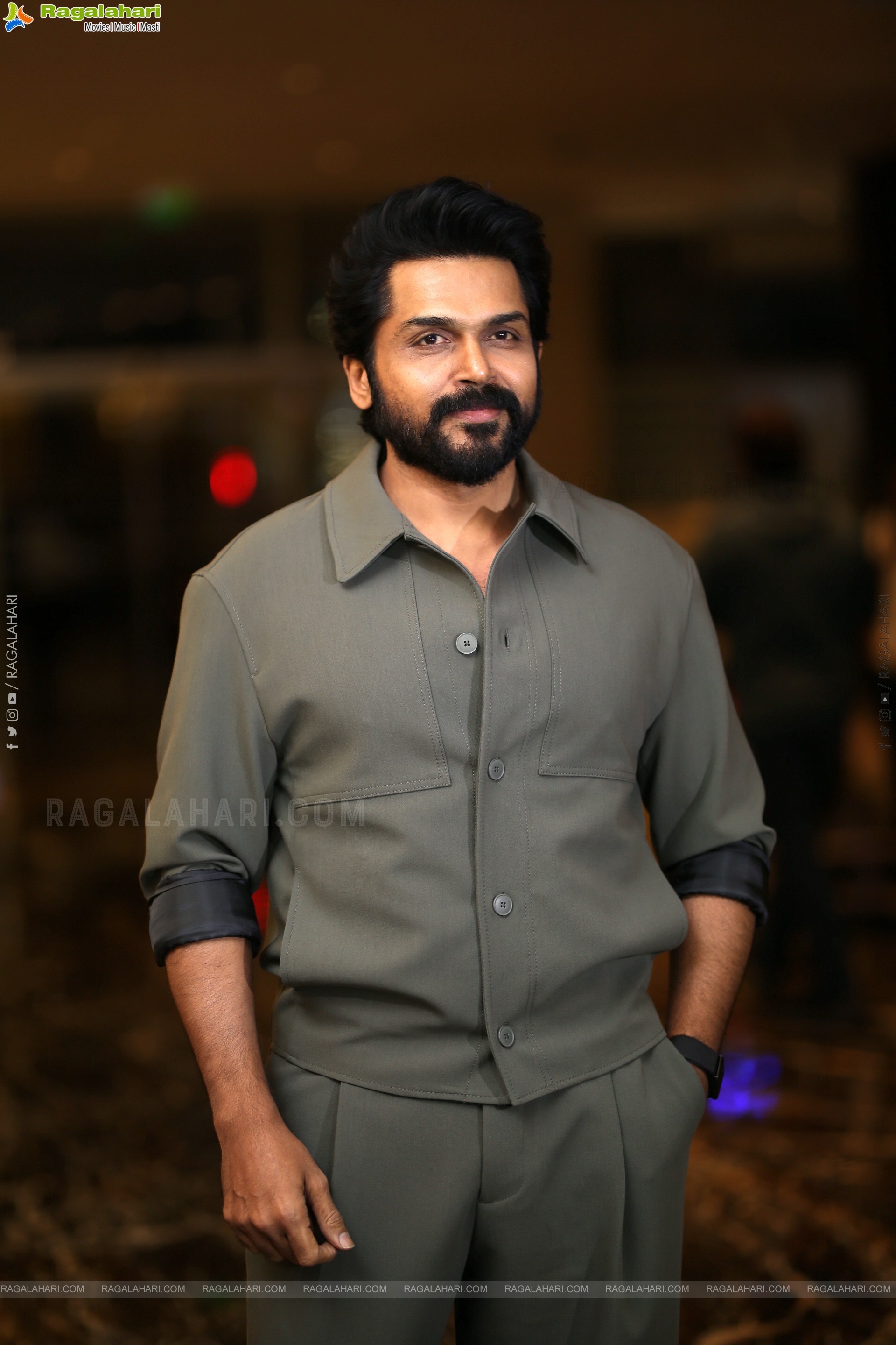 Karthi at Annagaru Vostaru Movie Pre Release Event, HD Gallery