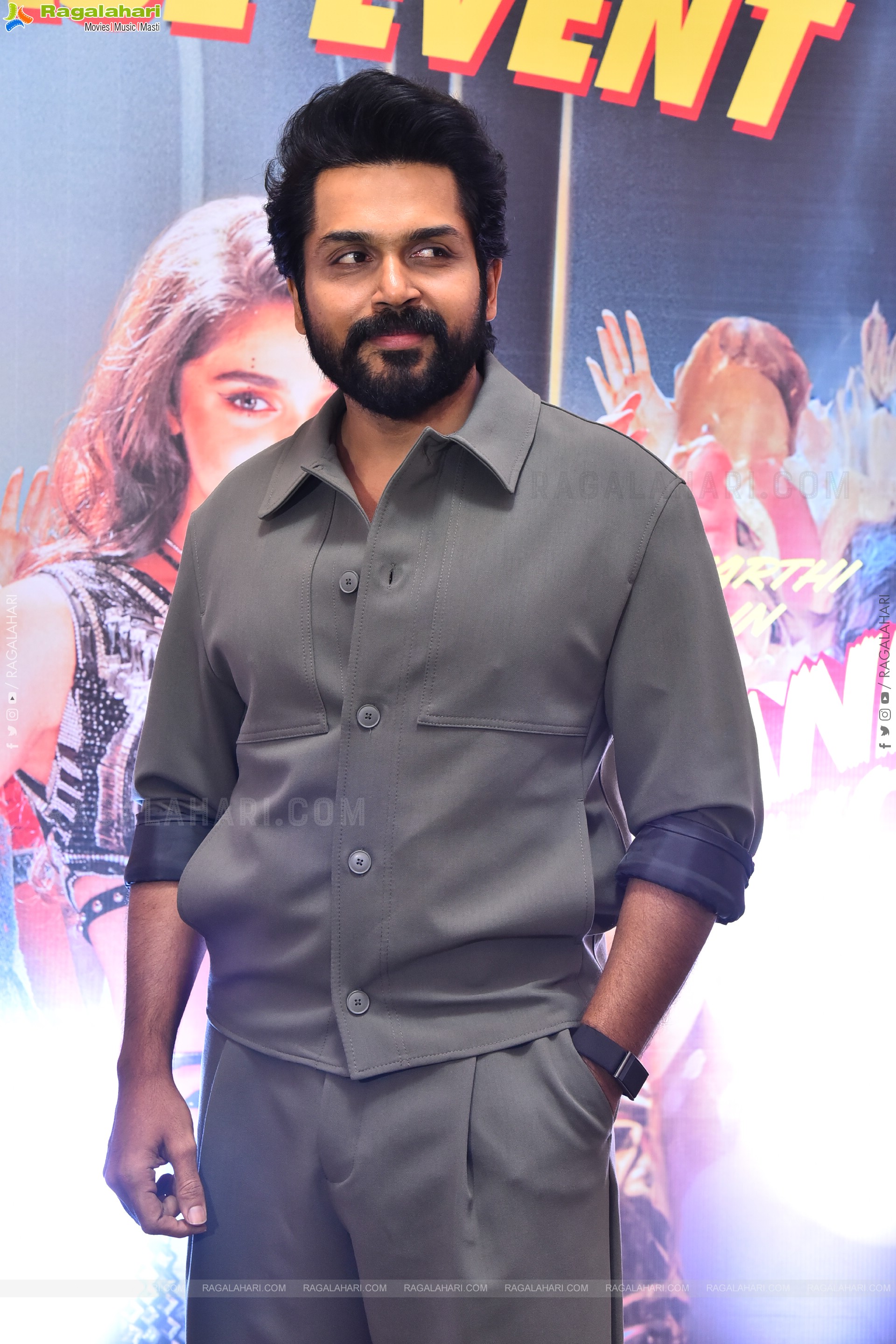 Karthi at Annagaru Vostaru Movie Pre Release Event, HD Gallery